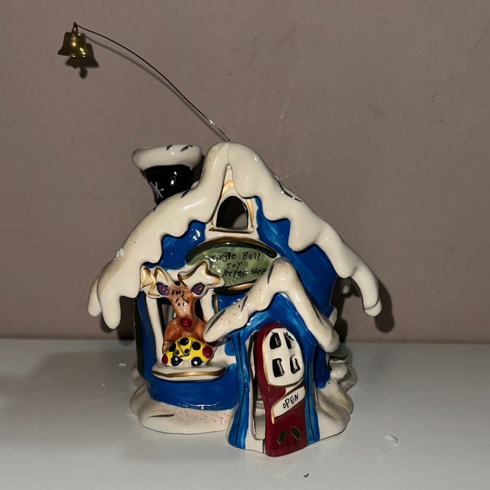 Blue Sky Clayworks Heather Goldminc Rudolph Jingle Bell Shop Candle House
